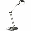 Ottlite Technologies Lamp, RoundDiffuser, CleanSunLED, 7-1/8inBase, 5-1/2in-24inH, Nickel OTTF1D83BN9SHPR